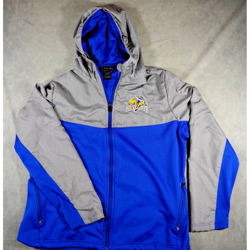 SOUTH‎ DAKOTA STATE JACKRABBITS Womens Full Zip Hooded Holloway Jacket sz L